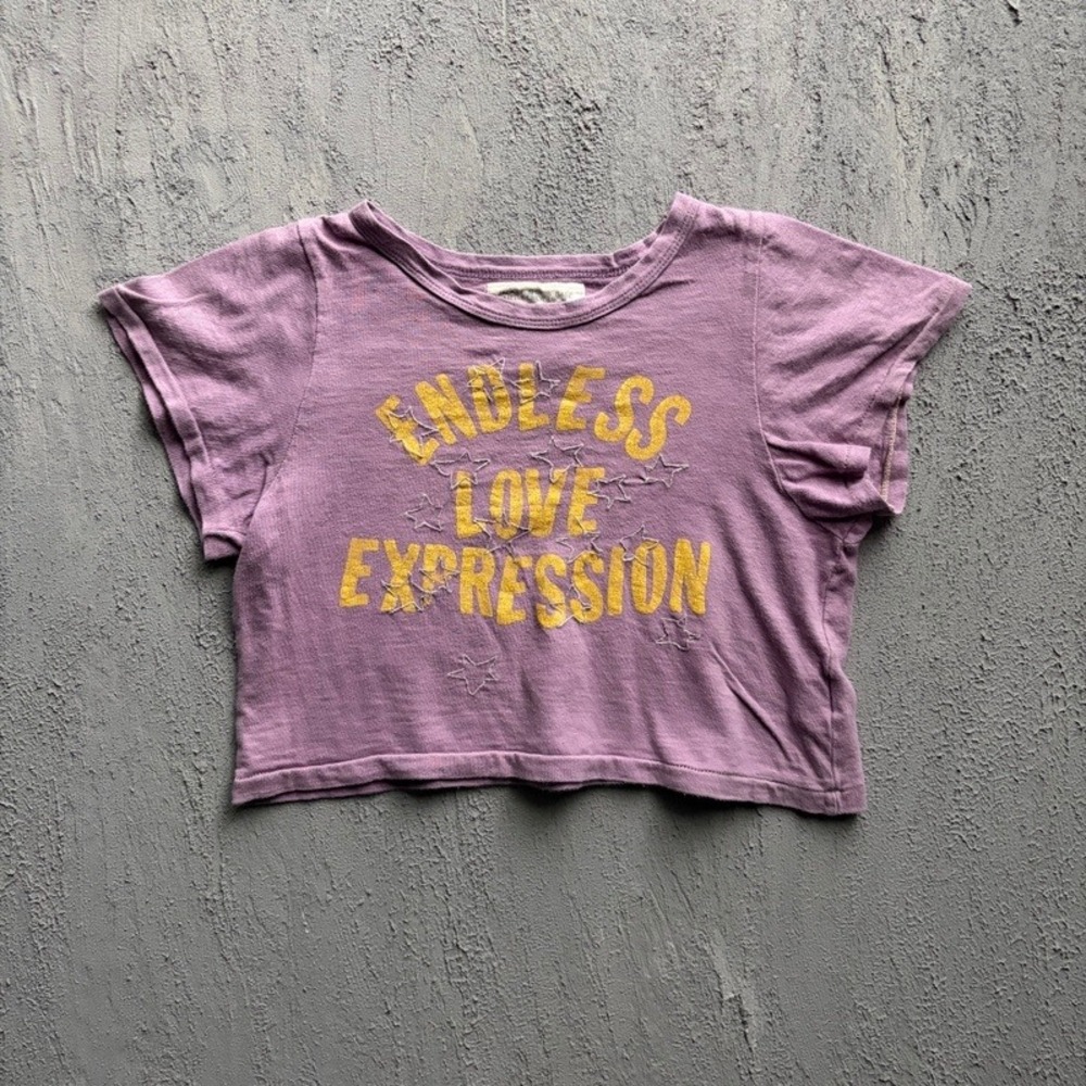 Go To Hollywood T Shirt Medium 120CM Purple Endless Love Japan Baby Tee